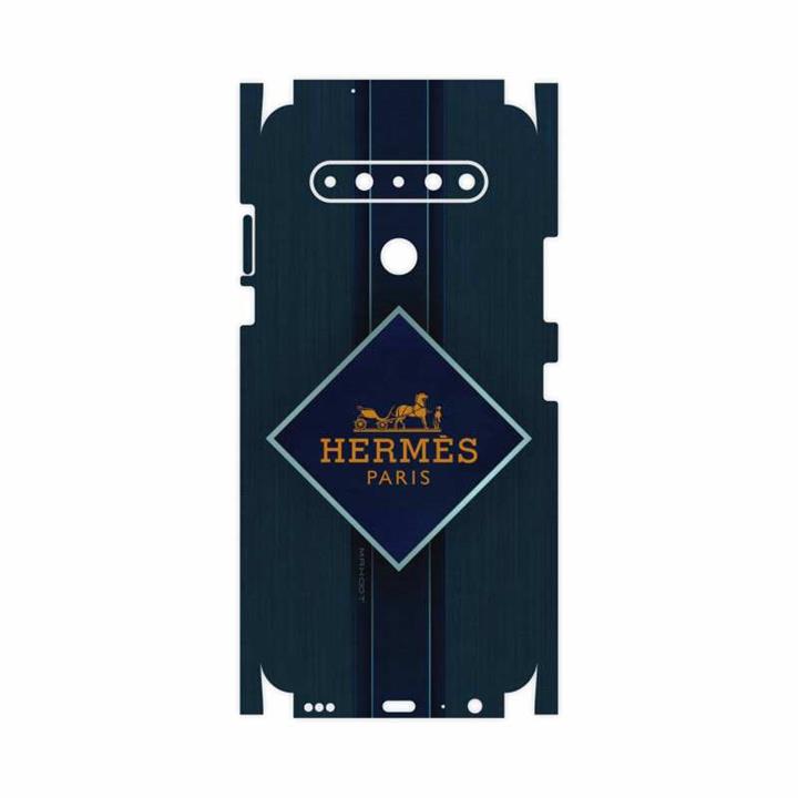 برچسب پوششی ماهوت مدل Hermes-Logo-FullSkin مناسب برای گوشی موبایل ال جی K61 MAHOOT Hermes-Logo-FullSkin Cover Sticker for LG K61